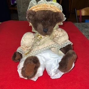 Vintage musical teddy bear.